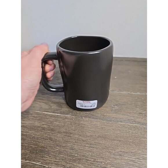 NWT Rae Dunn Artisan Fighter Coffee Mug Black White Lettering 2021 - Picture 4 of 8